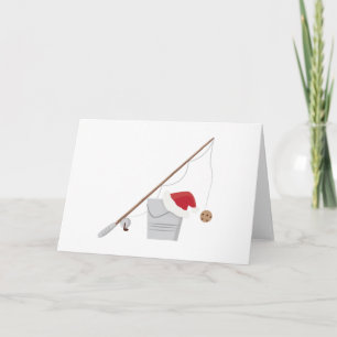 Cartão De Festividades Pesca de papais noeis