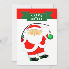Cartão De Festividades Pescaria de Natal