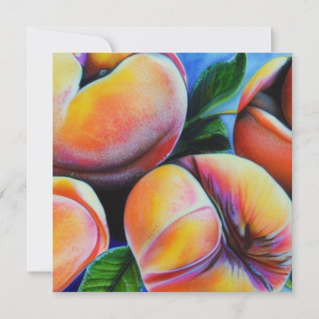 Cartão De Festividades Pêssegos bonito (Frente)