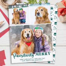 Cartão De Festividades Pet Dog 3 Fotografias Personalizadas Pawsitivament