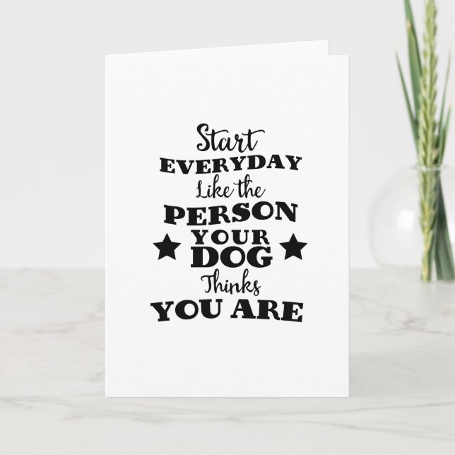Cartão De Festividades Pet Dog Engraçado Citação (Frente)