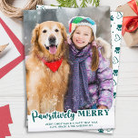 Cartão De Festividades Pet Foto Pet Moderno Lover de Cão Feliz Pawsitivam<br><div class="desc">Apresentando nossa nova linha de cartões de natal, perfeita para famílias com amigos peludos! Nossa coleção de "Felizes pawsitivamente" apresenta uma variedade de designs divertidos e festivos que exibem seus amados animais de estimação de uma maneira fofa e divertida. Quer você tenha um cachorro ou um gato, você pode escolher...</div>
