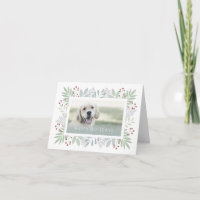 Pet Greeting Card | Green Leaves Card - #holidayz