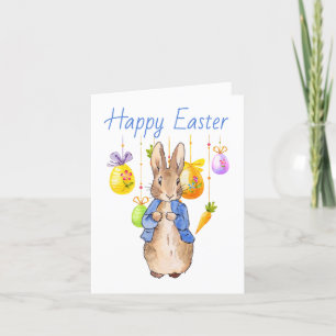 Cartão De Festividades Peter, o Felz pascoa de Ovos de Páscoa do Coelho P