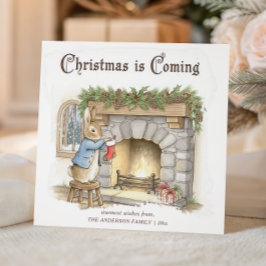 Cartão De Festividades Peter Rabbit Cozy Christmas