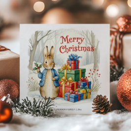 Cartão De Festividades Peter Rabbit Merry Christmas