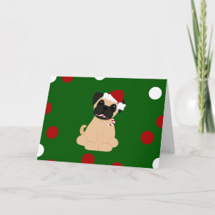 Cartão De Festividades Peticularfashions.com Christmas Pug