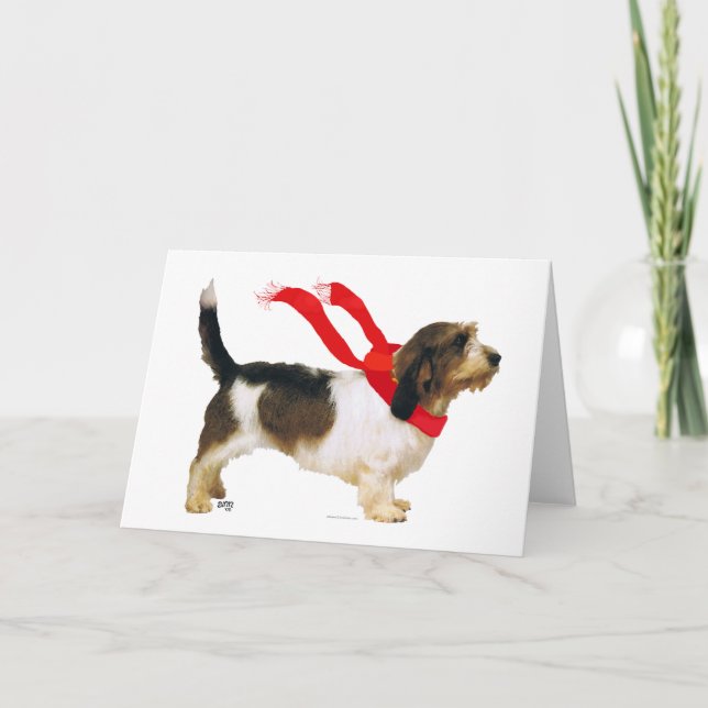 Cartão De Festividades Petit Basset Griffon Vendeen (Frente)