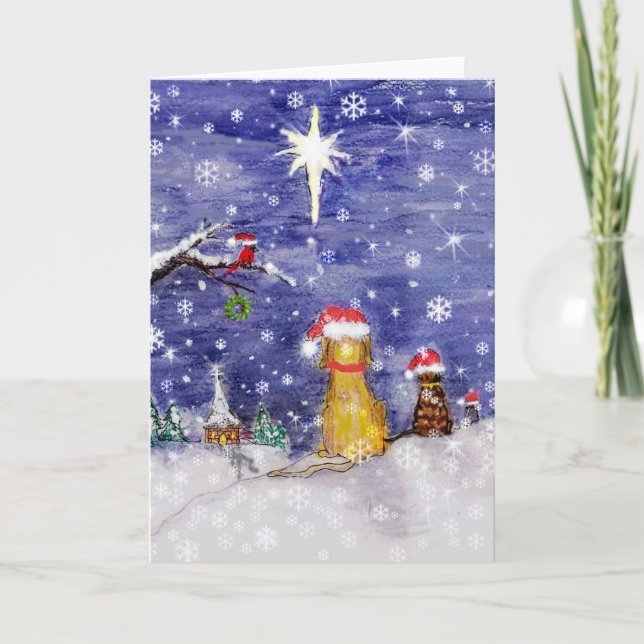 CARTÃO DE FESTIVIDADES PETS DE NATAL (Frente)