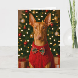 Cartão De Festividades Pharaoh Hound Holiday Card