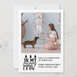Cartão De Festividades Photo In My Merry Pregnant Era Christmas