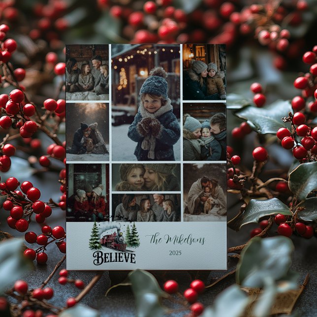 Cartão De Festividades Photo Polar Express Christmas (Criador carregado)