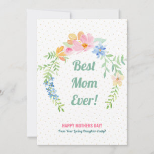 Cartão De Festividades Pia e coroa azul-pastel