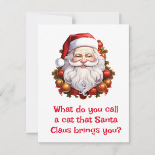 Cartão De Festividades Piadas do Papai Noel