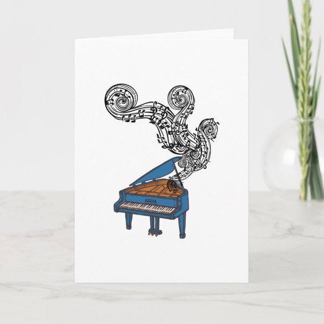 Cartão De Festividades Piano Keys Art Gift - Piano Keyboard Keys (Frente)