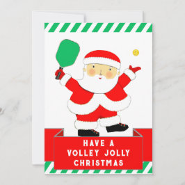 Cartão De Festividades Pickleball no Natal