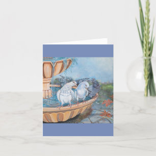 Cartão De Festividades Pigeon Love, Banheira de bolhas no parque