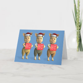 Cartão De Festividades Piglets Ho Ho Ho