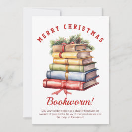 Cartão De Festividades Pilha de Livros