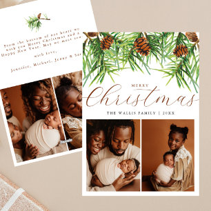 Cartão De Festividades Pinças de Natal para Colagem de Fotografias Modern