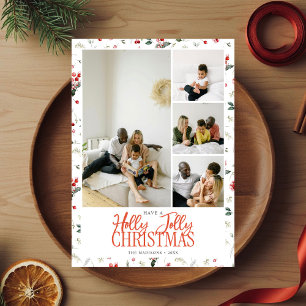 Cartão De Festividades Pincel de Natal Alegre Script 5 Foto