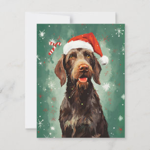 Cartão De Festividades Pincel de Natal de Ponteiro com Cabeção Fria