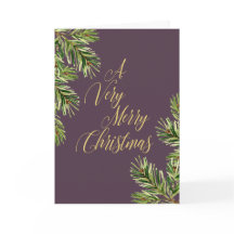 Pine Branches I Calliografia Feliz Natal