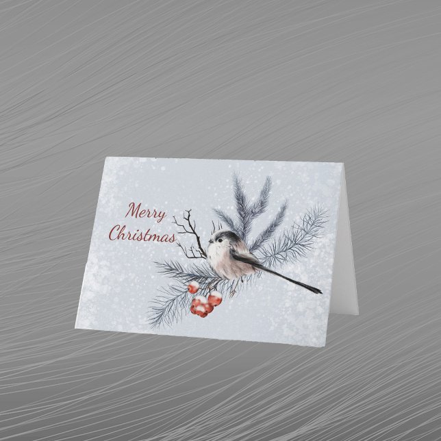 Cartão De Festividades Pine d'água das Berries de Orange de Natal (Criador carregado)