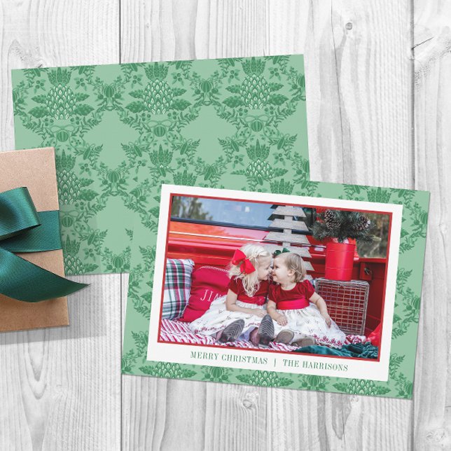 Cartão De Festividades Pineamos de Natal Festivo Foto (Criador carregado)