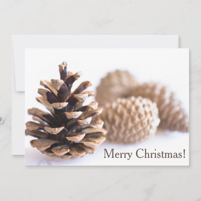 Cartão De Festividades Pinecones (Frente)