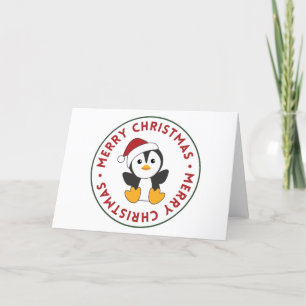 Cartão De Festividades Pinguim Natal Neve Pinguim Pinguins Hol