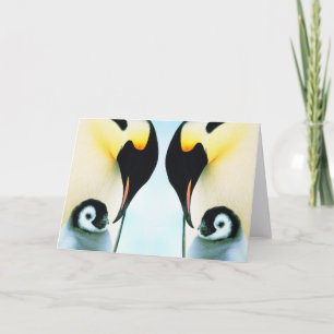 CARTÃO DE FESTIVIDADES PINGUINS