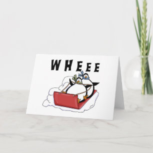 Cartão De Festividades Pinguins Camisetas e presentes