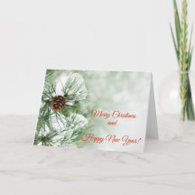 Pinheiro coberto de neve