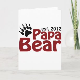 Cartão De Festividades pinheiro-urso 2012