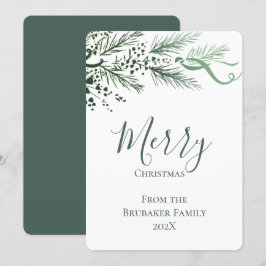 Cartão De Festividades Pinho Desenraizado na Mão Moderna Personalizado
