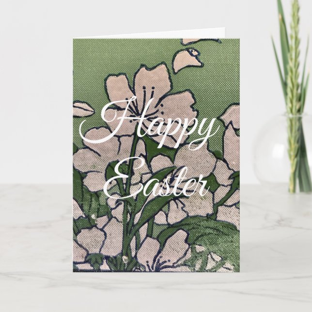 Cartão De Festividades Pink Blossom Cascade (Frente)