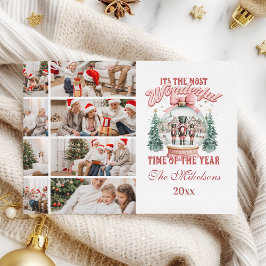 Cartão De Festividades Pink Nutcracker Natal 8 Foto Wonderland Gl