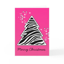 Pink Zebra Christmas Tree