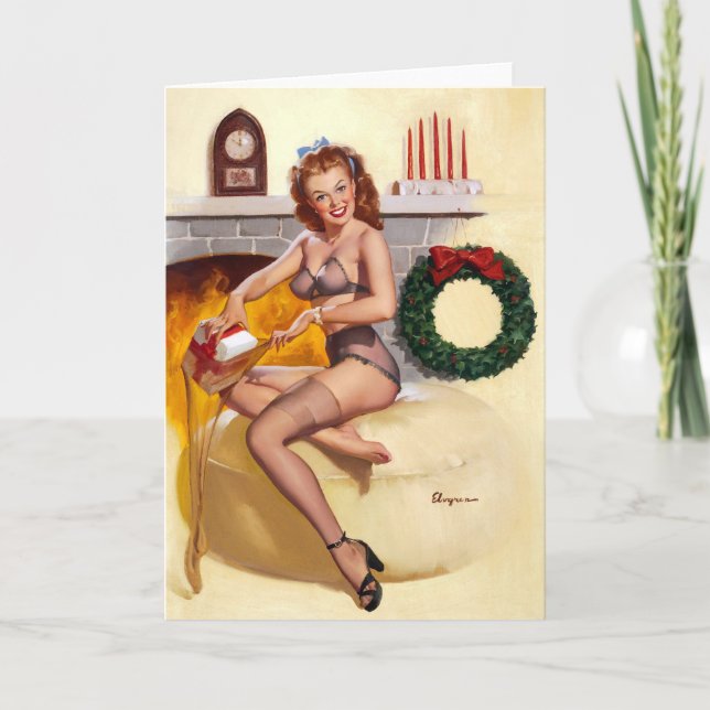 Cartão De Festividades Pino de travamento (Frente)