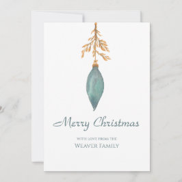 Cartão De Festividades Pintado Simples Maneira Turquesa De Cores Aquática