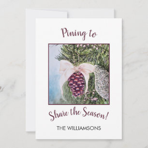 Cartão De Festividades Pintando para compartilhar a época de Natal