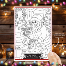 Pinte o Seu Próprio Papai Noel de Natal Personaliz