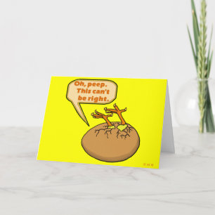 Cartão De Festividades Pintinho engraçada em ovos