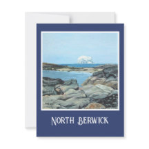 Pintura artística a óleo da Escócia North Berwick