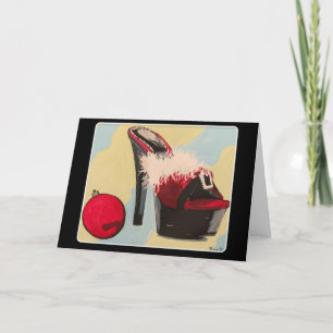 Cartão De Festividades Pintura de Natal de 2020 para uma garota travessa