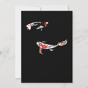 Cartão De Festividades Pintura Meditação Mínima De Pintura De Koi Car