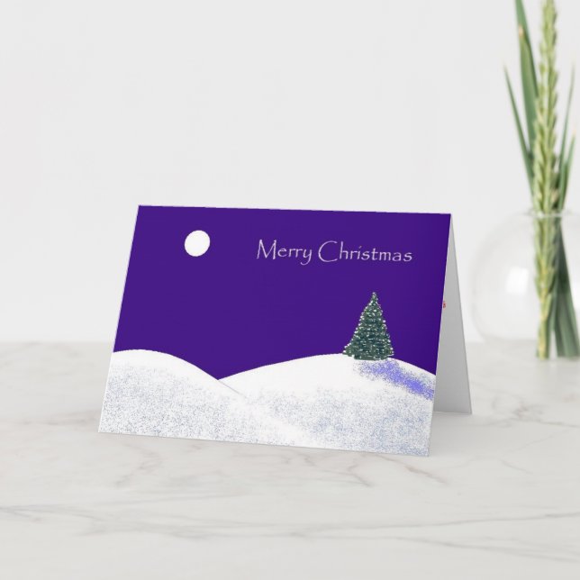 Cartão De Festividades PinturaNeveNatal (Frente)