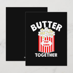 Cartão De Festividades Pipoca de Filme BUTTER Together