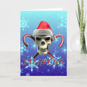 Cartão De Festividades Pirata de papais noeis